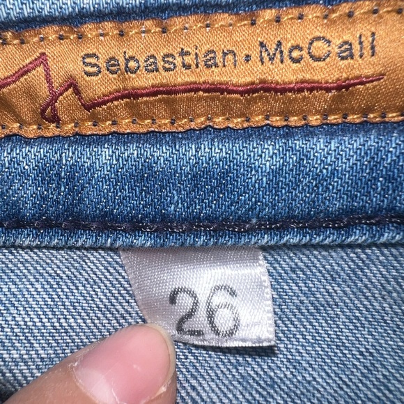 Sebastian McCall Blue Straight Leg Jeans Size 26 GUC - Picture 6 of 11